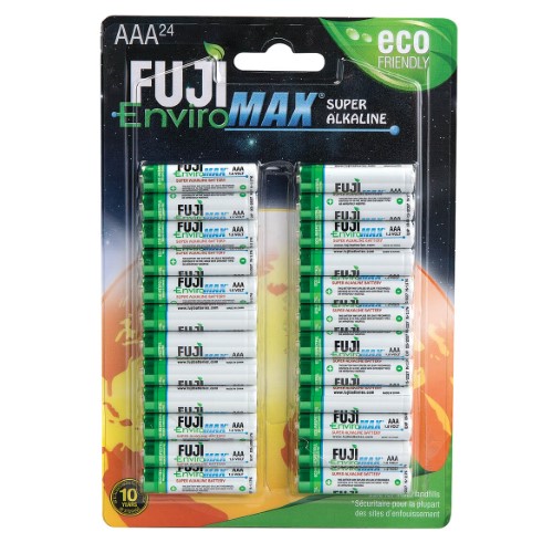 FUJI ENVIROMAX 4400BP24 EnviroMax AAA Super Alkaline Batteries (24 Pack)