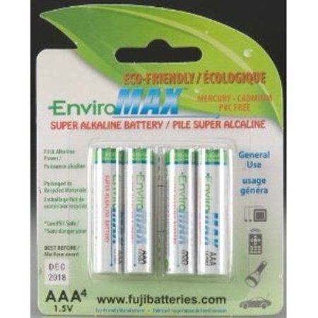 FUJI ENVIROMAX 4400BP4 EnviroMax AAA Super Alkaline Batteries (4 Pack)