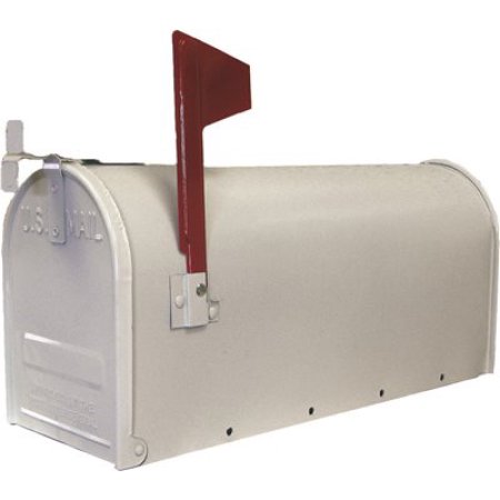 1C-WHT T1 White Steel Mailbox