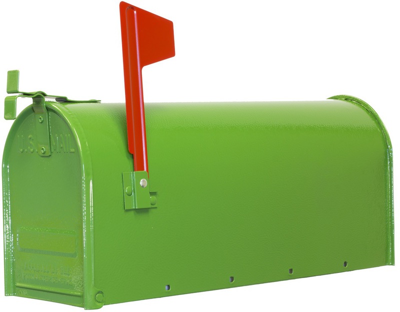 1C-GRN T1 Jd Green Steel Mailbox