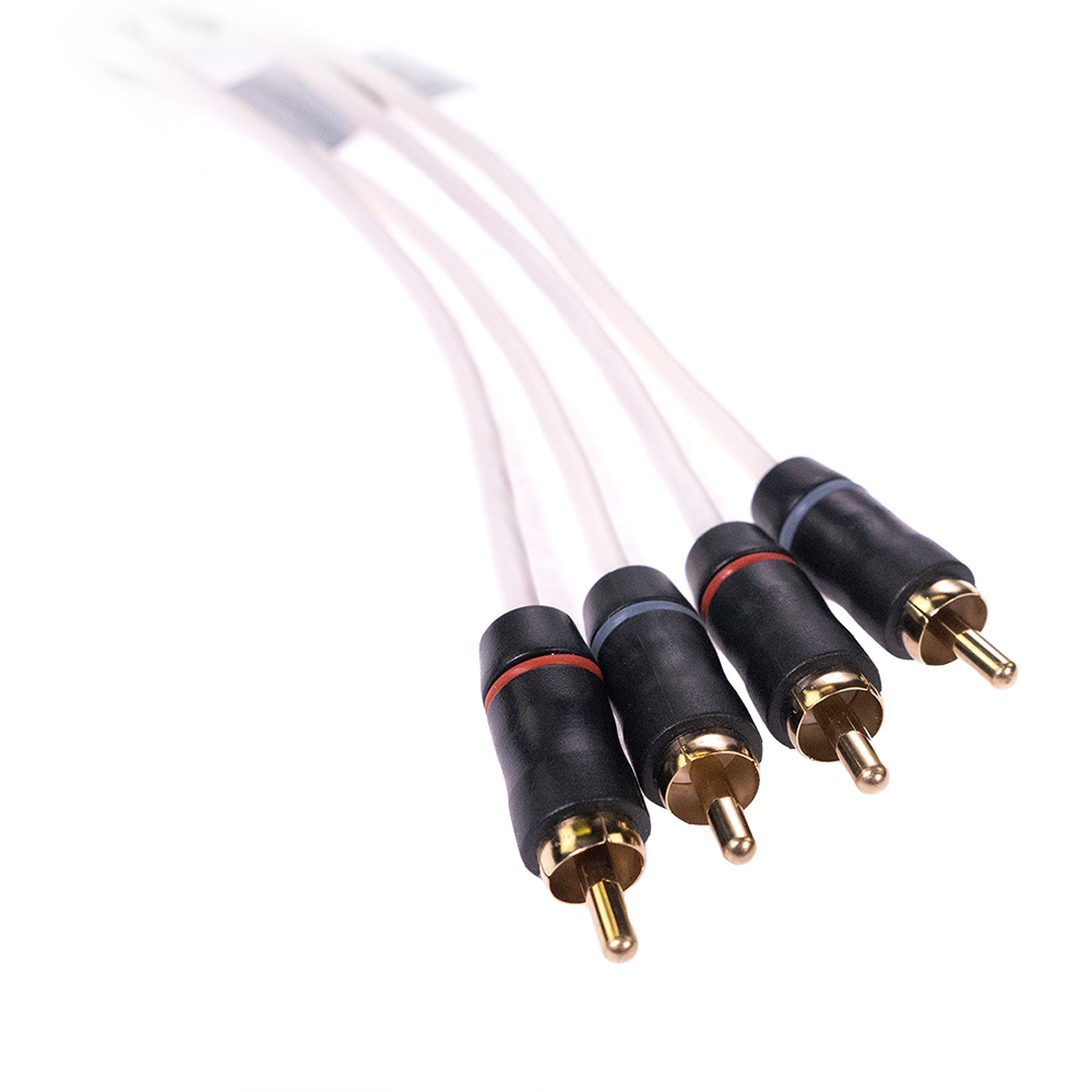 FUSION MS-FRCA6 Premium 6' 4-Way Shielded RCA Cable