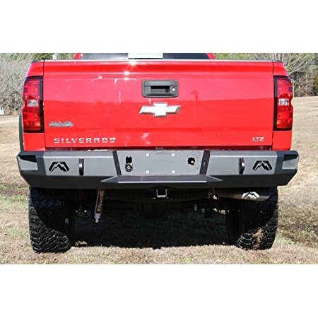 07-13 SILVERADO/SIERRA 1500 PREMIUM REAR BUMPER MATTE BLACK