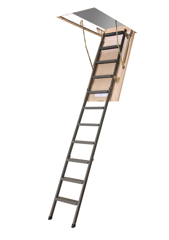LMS 22"x 54" Metal Insulated Attic Ladder, 350 lbs