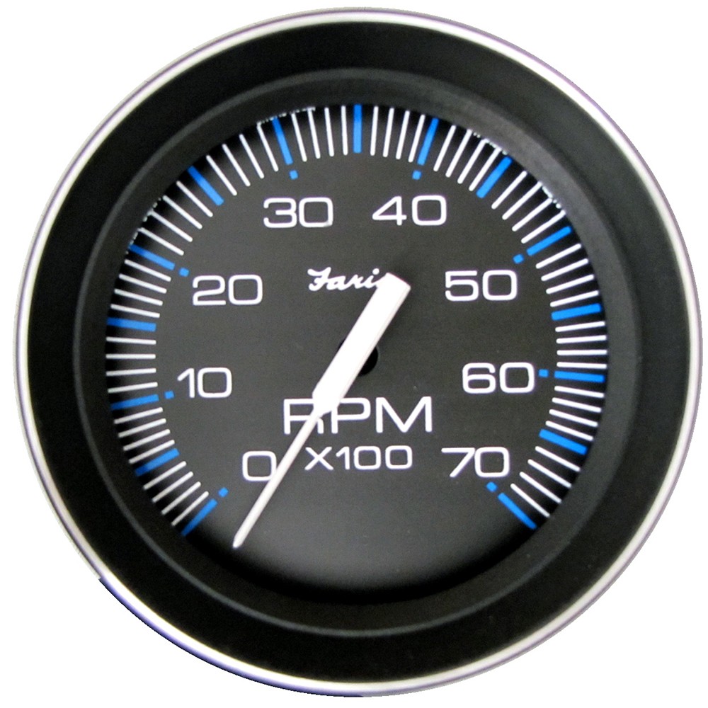 Faria 4" Tachometer (7000 RPM) (All Outboard) Coral w/Stainless Steel Bezel