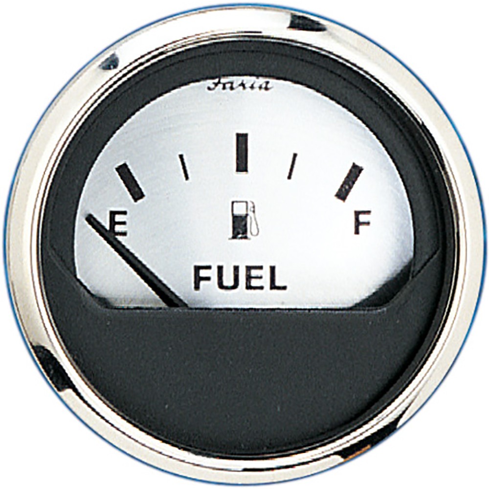 Faria 2" Fuel Level Gauge (E-1/2-F) - Spun Silver