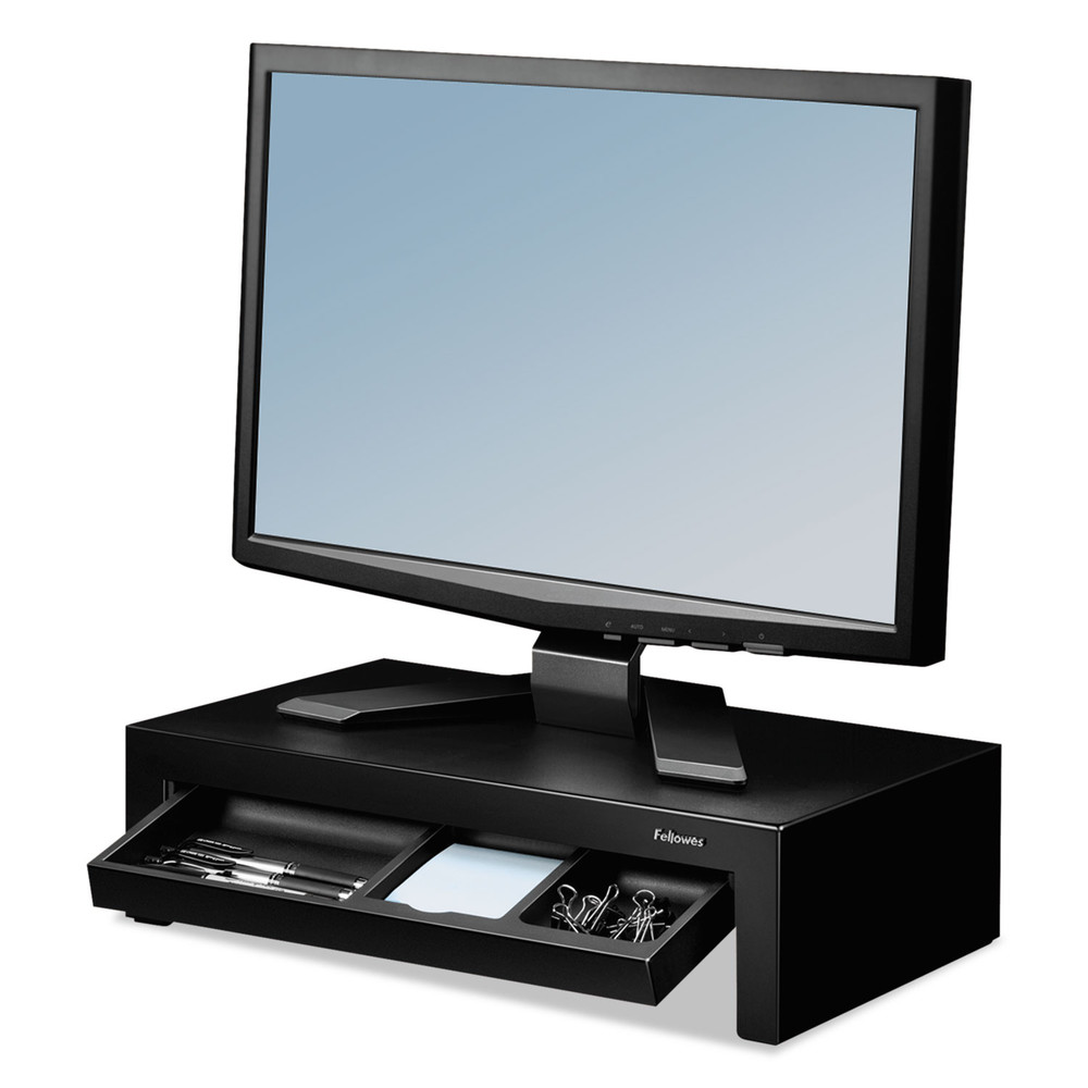 Fellowes Designer Suites Monitor Riser - Up to 21" Screen Support - 40 lb Load Capacity - 4.4" Height x 16" Width x 9.4" 