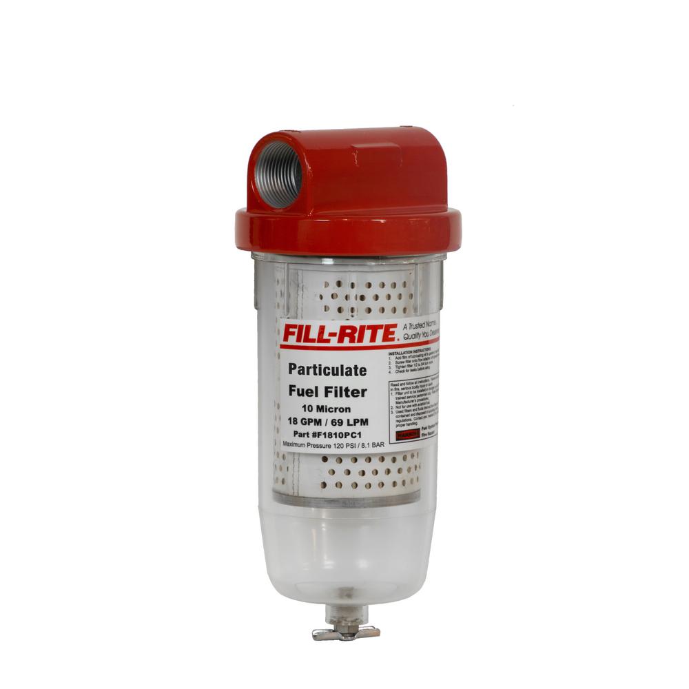CLEAR BOWL FILTER WITH DRAIN - PARTICULATE