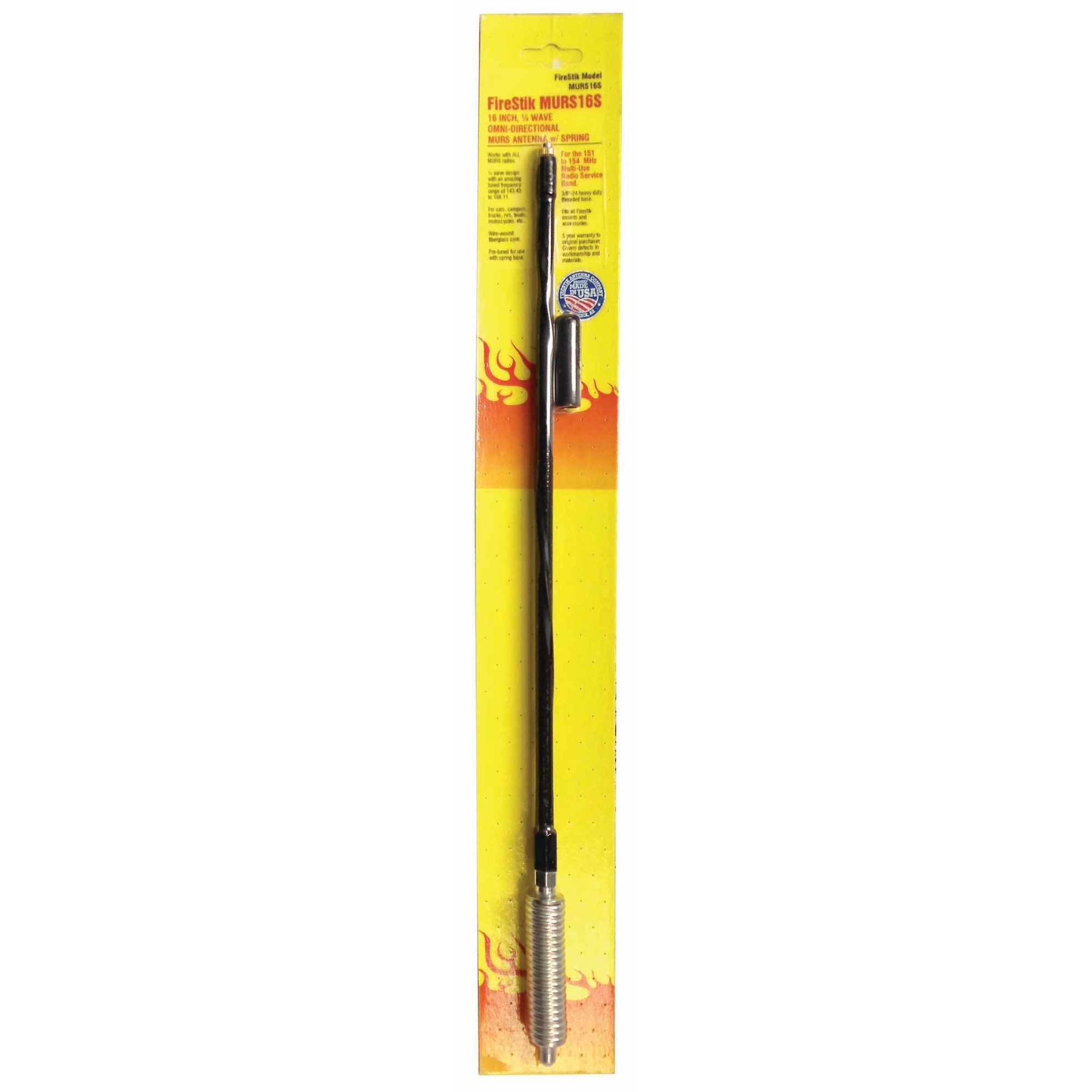 19" Murs Mobile Antenna W/Spring, 1/4 Wave