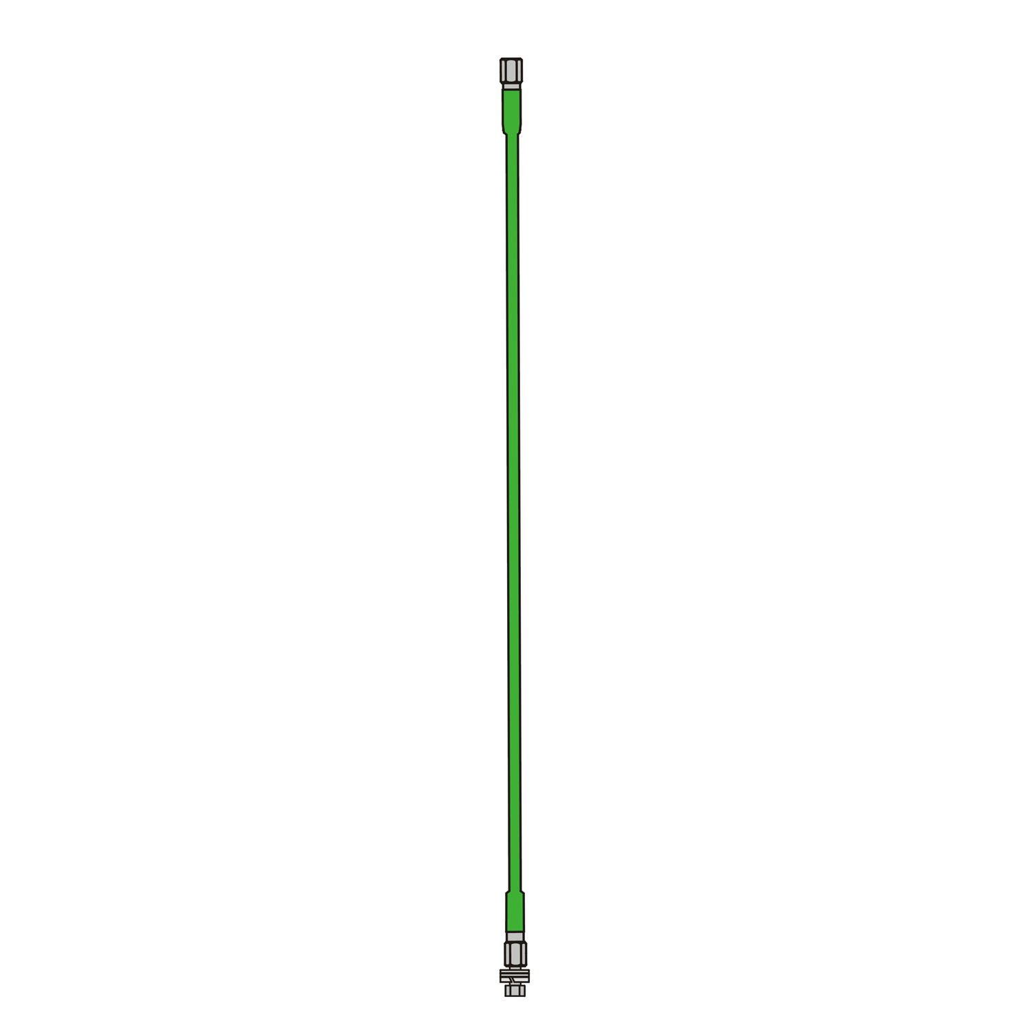 FIRESTIK - FXT4-G 4 FOOT GREEN SAFETY FLAG EXTENSION MAST