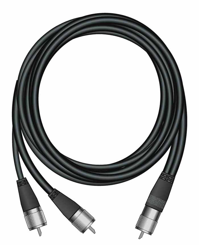 Firestik 9' Dual Lead Coax W/Pl259 Connectors