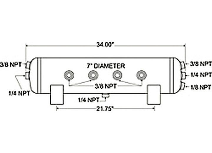 AIR TANK 5 GAL 10 PORT