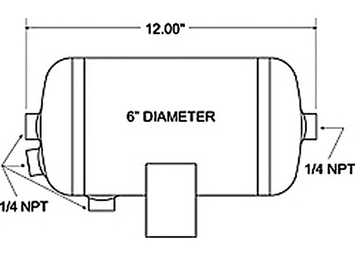 AIR TANK 1 GAL 4 PORTS