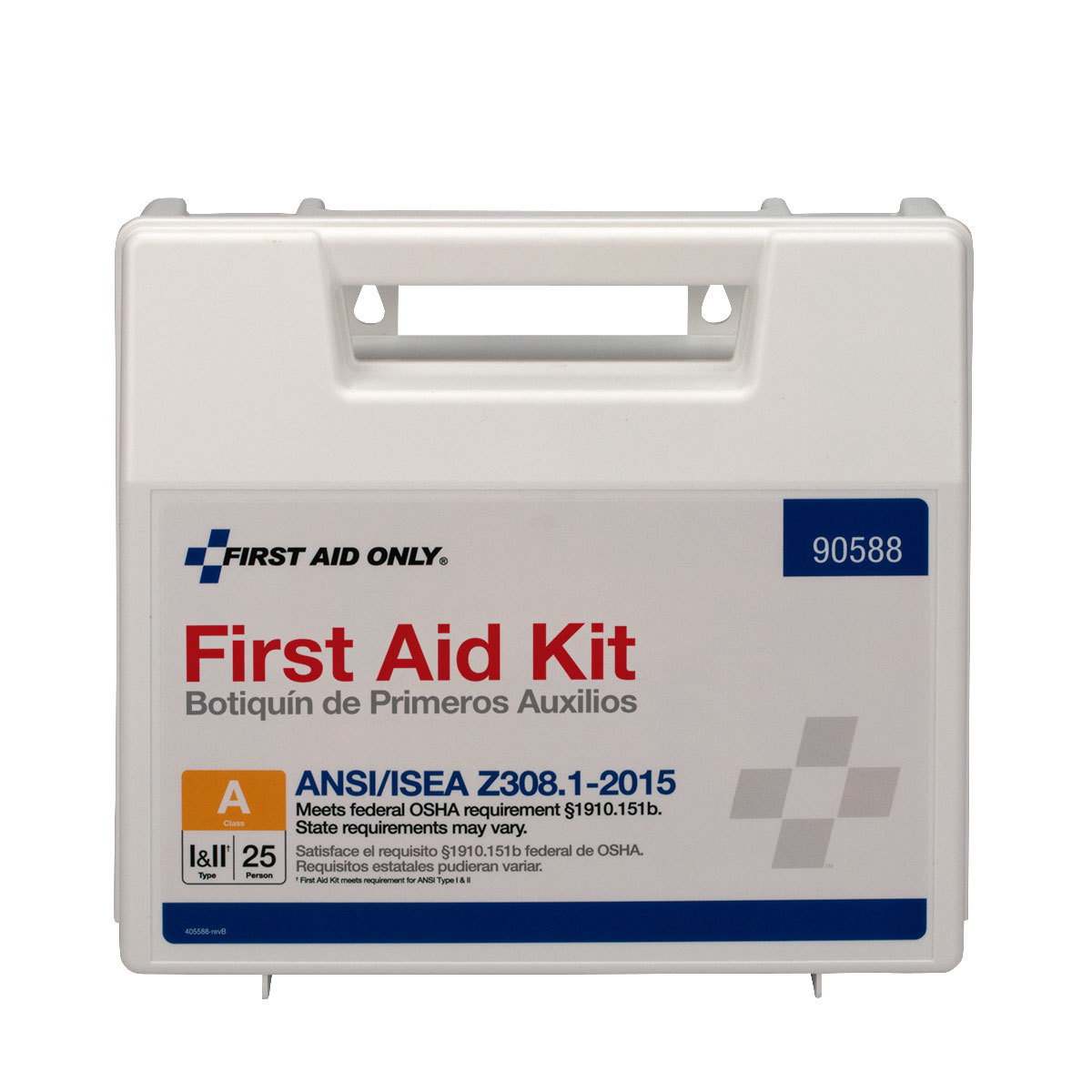 First Aid Only 25-Person Bulk Plastic First Aid Kit - ANSI Compliant - 89 x Piece(s) For 25 x Individual(s) - 1 Each