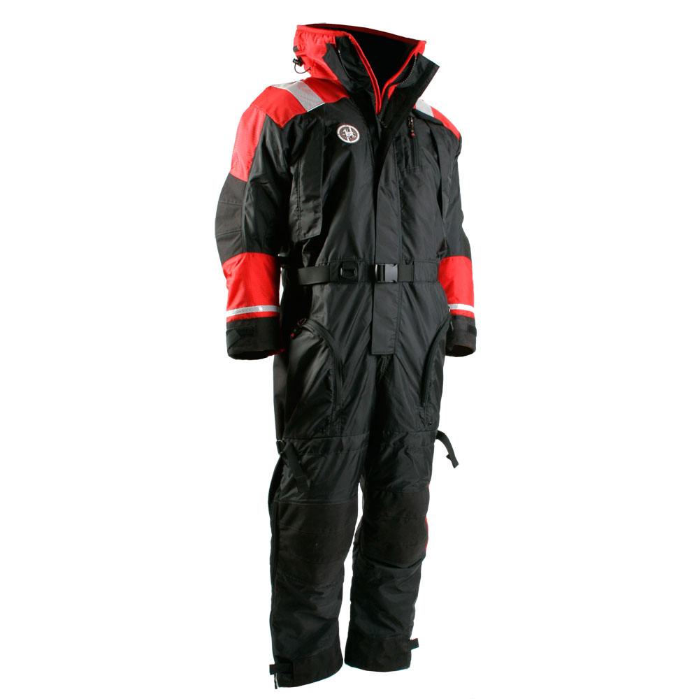 First Watch Anti-Exposure Suit - Black/Red - X-Large