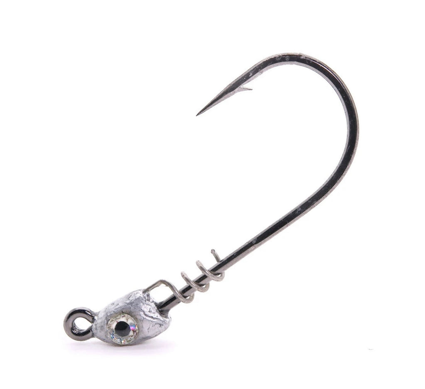 Impact Spring Jig Head (Mustad) 1/4 oz - 3/0 Plain