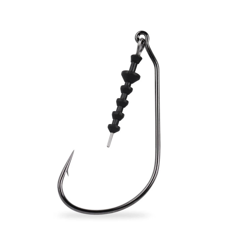 Impact Straight Keeper Hook (Mustad) 1/0  Black Nickel