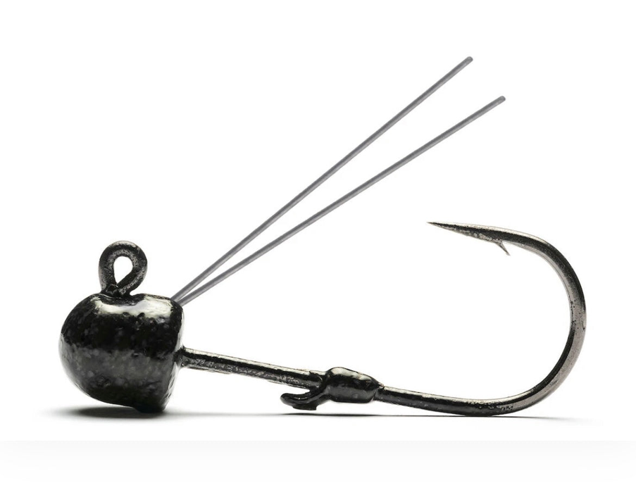 Weedless Grip-Pin Jig Head (Mustad) 1/4 oz - 3/0 Black