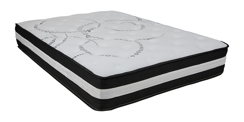 Capri Comfortable Sleep 12 Inch Foam and Pocket Spring Mattress, Full Mattress in a Box