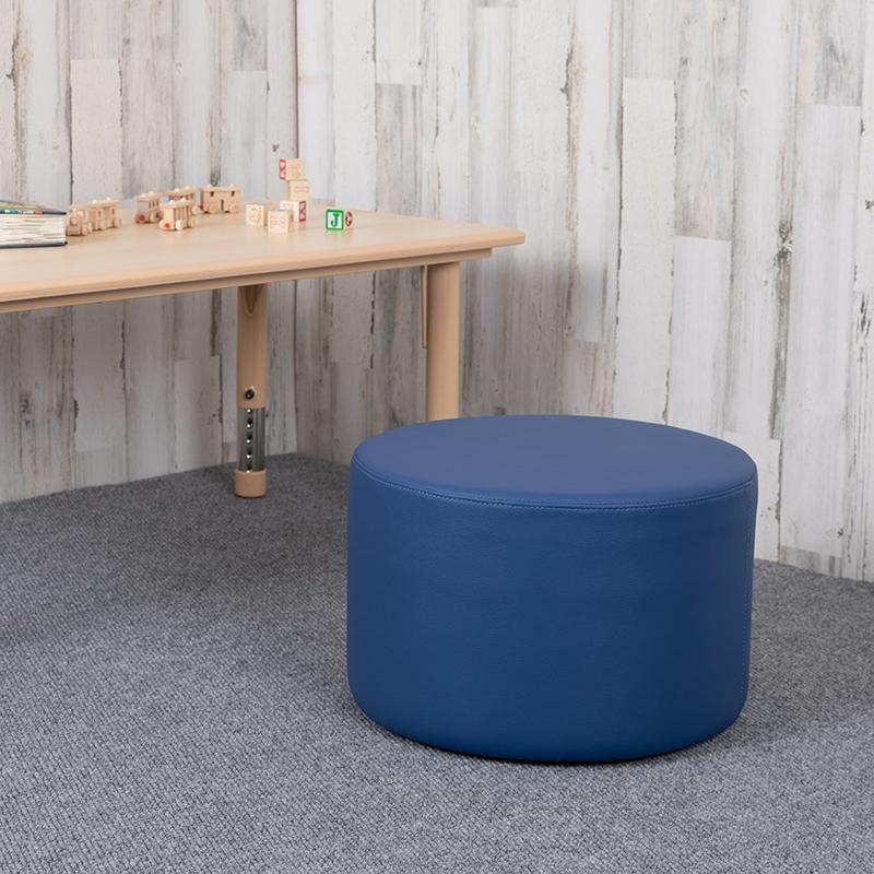 Soft Seating Collaborative Circle for Classrooms and Daycares - 12" Seat Height (Blue)