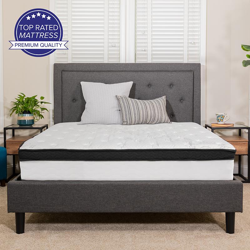 Capri Comfortable Sleep 12 Inch Memory Foam and Pocket Spring Mattress, Queen Mattress in a Box