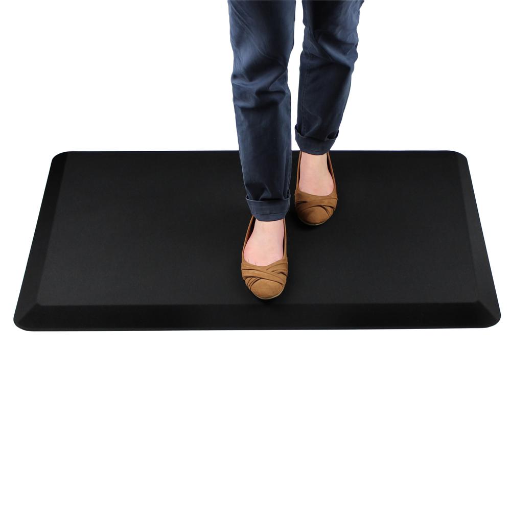 Floortex Black Standing Comfort Mat - 20" x 32"