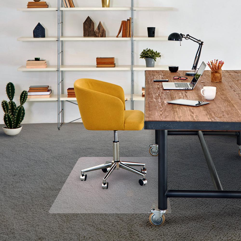 Cleartex Advantagemat, PVC  Chair Mat, for standard pile carpets (3/8" or less), Rectangular, Size 48" x 60"