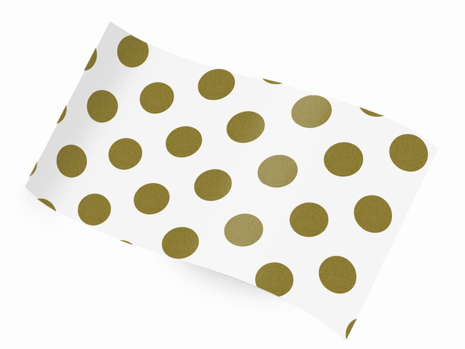 Tissue Paper - 20"x30" Gold Dots