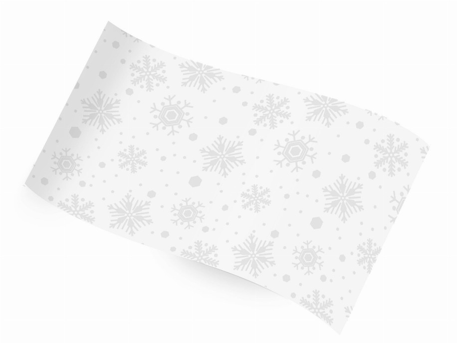 Tissue Paper - 20"x30" White Snowflakes