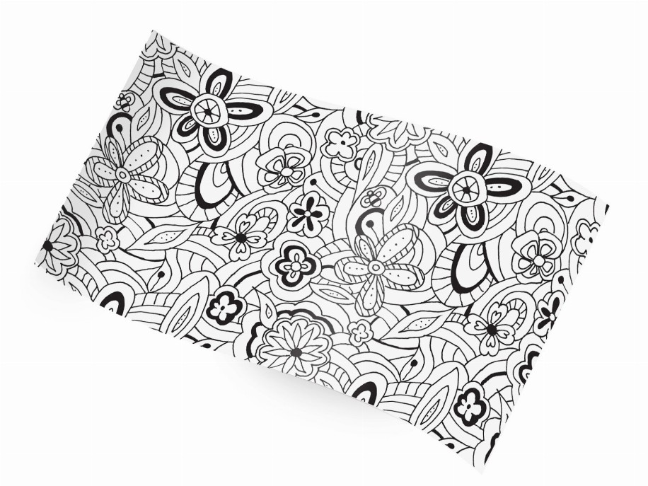 Tissue Paper - 20"x30" Floral Sketch