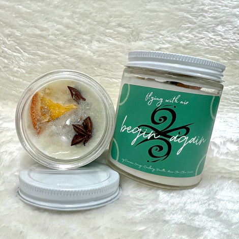 Begin Again Crystal Candle