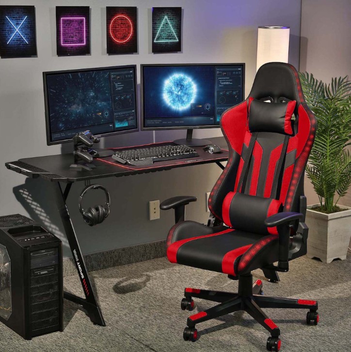 Avatar Gaming Chair - Red With LED