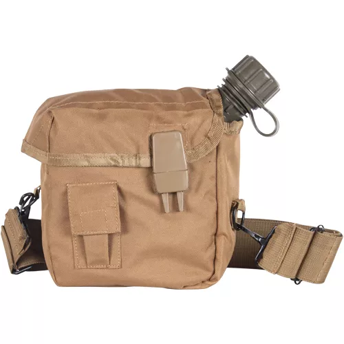 2Qt Canteen Cover-Shoulder Strap-Coyote