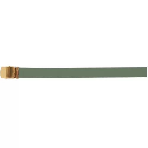 44" Cotton Web Belt, 12 Pack  Brass Buckle - Olive Drab