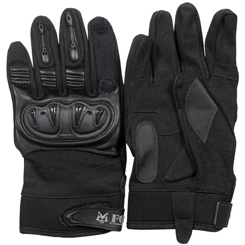 Clawed Hard Nuckle Shooter's Glove - Black 2XL