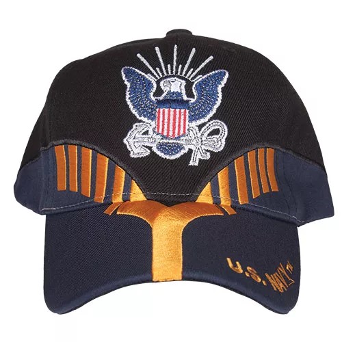 Embroidered Ball Cap Black/Navy Heritage - Navy