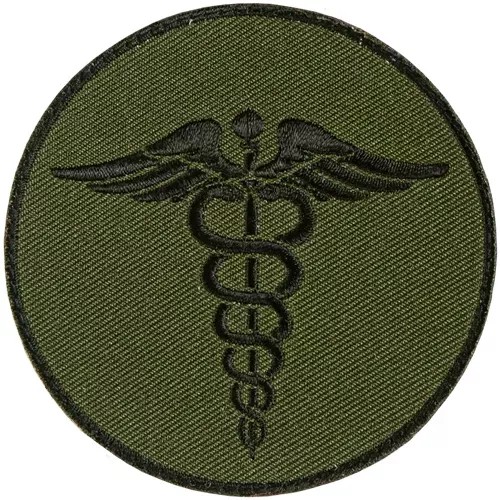 EMS Round Patch - Olive Drab - 6 Pack
