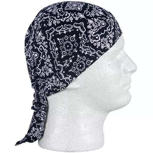 Headwrap 12 Pack - Black Paisley