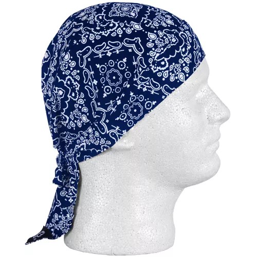 Headwrap 12 Pack - Navy Paisley