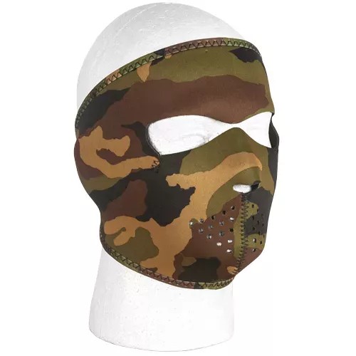 Neoprene Thermal Face Mask - Woodland Camo