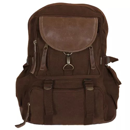 Retro Parisian City Daypack - Vintage Brown