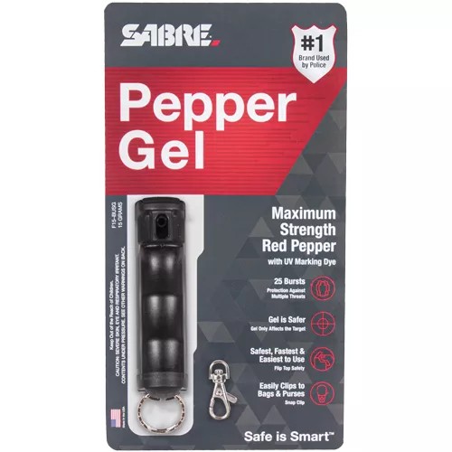 Sabre Red Pepper Gel 15 Grams Hard Case - Black