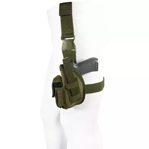 SAS Tactical Leg 4" Holster (Left) - Olive Drab