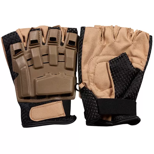 Half Finger Tactical Engagement Glove - Coyote Small      