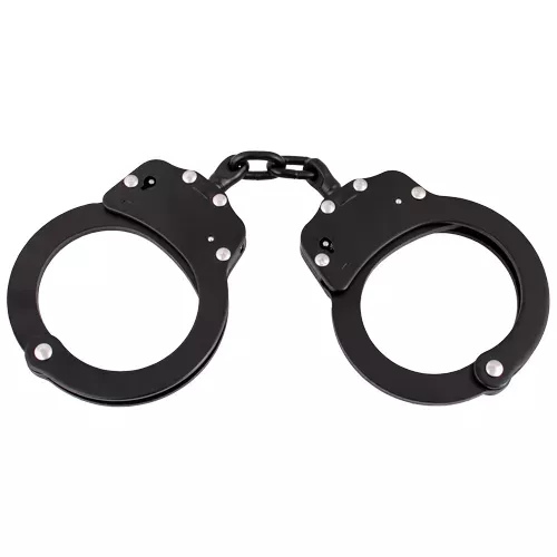 Professional Double-Lock Handcuffs - Black            