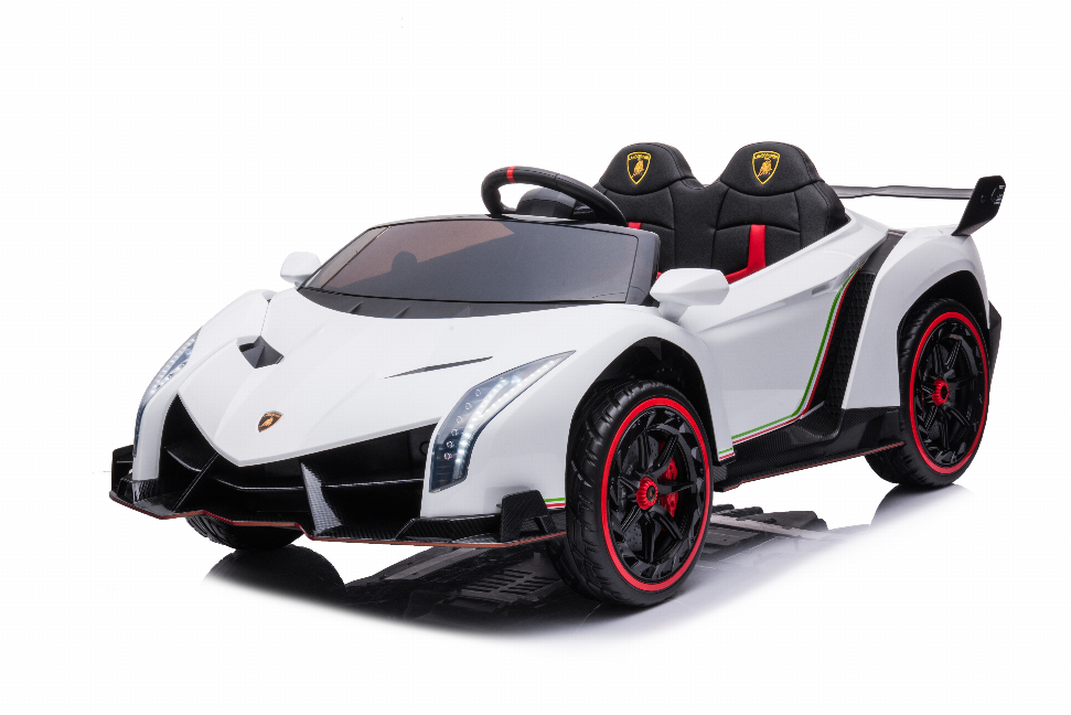 24V 4x4 Lamborghini Veneno 2 Seater Ride on Car - White