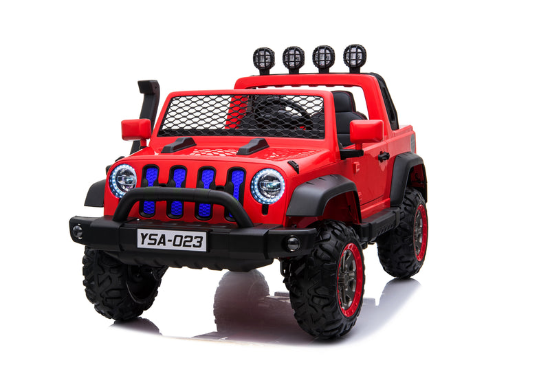 24V Freddo Toys Jeep with Top Lights 2 Seater Ride on