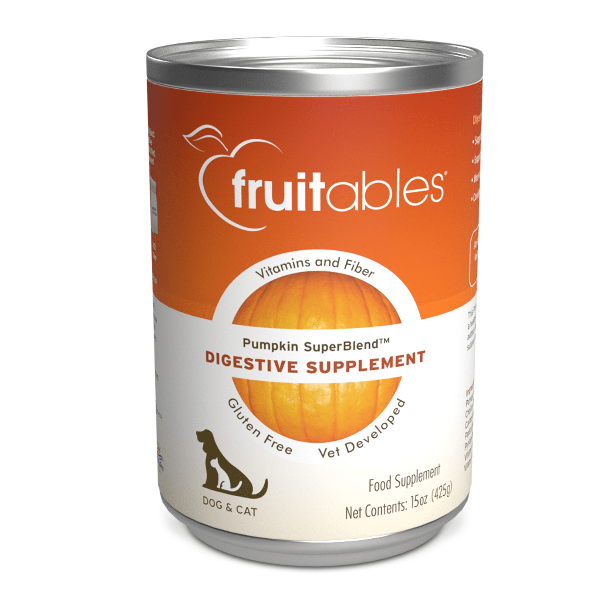 Fruitables Pumpkin & Ginger Flavor, Dog Digestive Supplements (12x15 Oz)