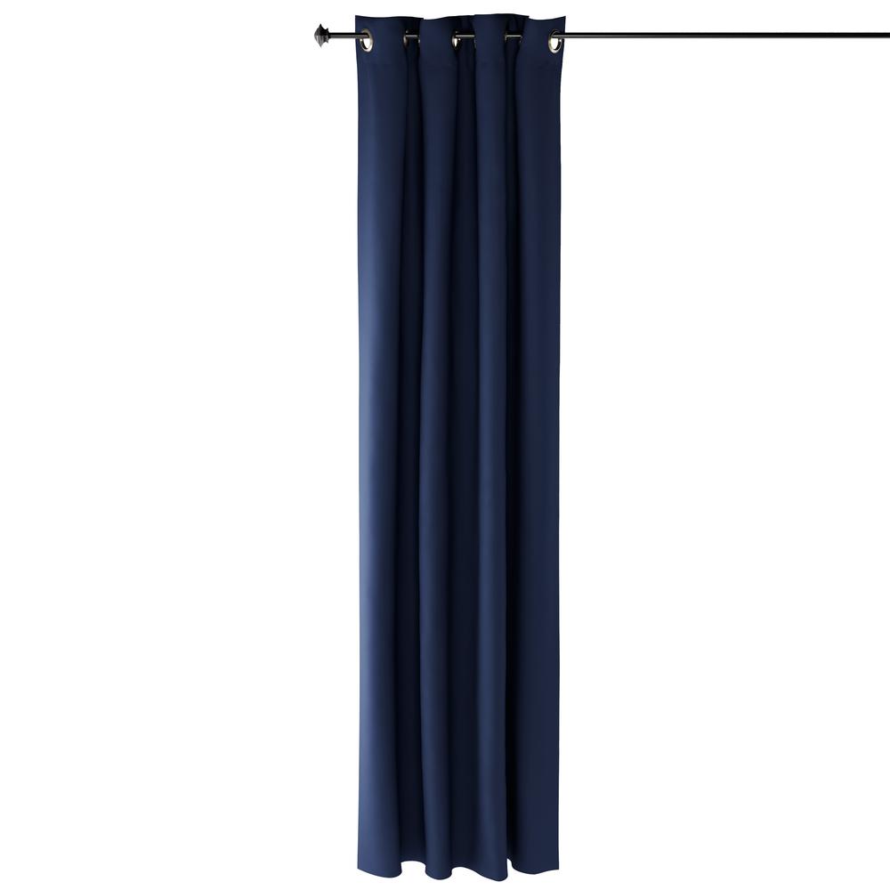 Furinno Collins Blackout Curtain 52x95 in. 2 Panels, Dark Blue
