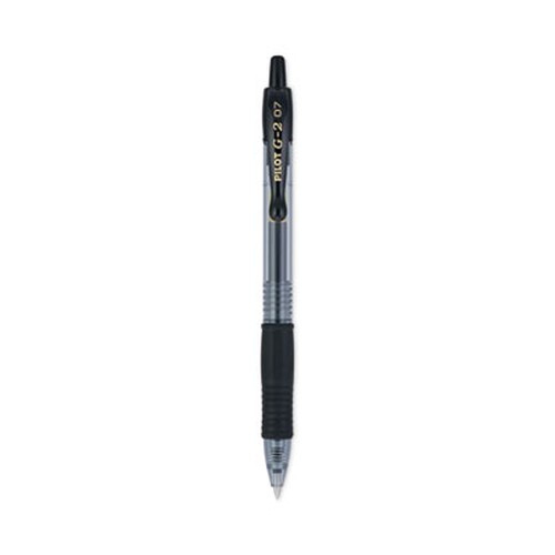 G2 1.0mm Gel Pens - Bold Pen Point - 1 mm Pen Point Size - Refillable - Retractable - Black Gel-based Ink - Clear Barrel - 36 / 