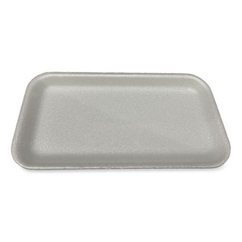 Meat Trays, #17S, 8.5 x 4.69 x 0.64, White, 500/Carton